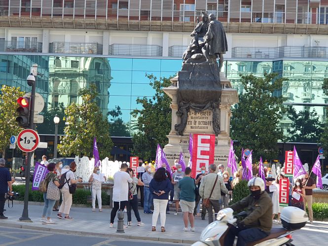 Imagen de la concentración (CCOO)