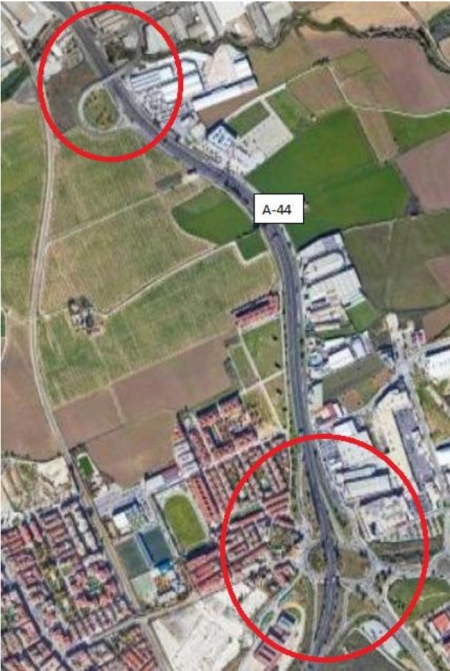 Proyecto de reordenación de los enlaces 122 y 123 de la A-44 (SUBDELEGACIÓN) 