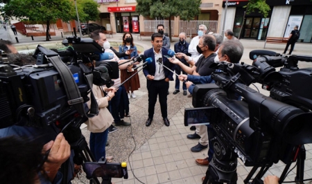 Imagen de la visita al Zaidín (PSOE)