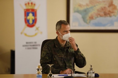Su Majestad el Rey, Felipe VI, visita el Mando de Adiestramiento y Doctrina del Ejercito de Tierra en Granada (ALEX CÁMARA/EUROPA PRESS) 