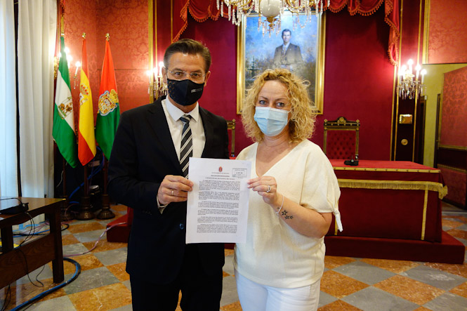 Imagen de la declaración institucional (AYTO. GRANADA)