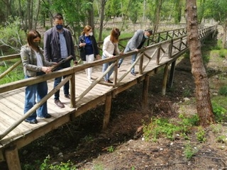 Imagen de la visita al Río Castril (PSOE)
