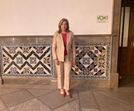 La Concejal de Vox en el Ayuntamiento de Granada, Beatriz Sánchez (VOX)