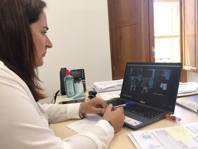 Imagen de la reunión telemática (MDAD. COSTA TROPICAL) 