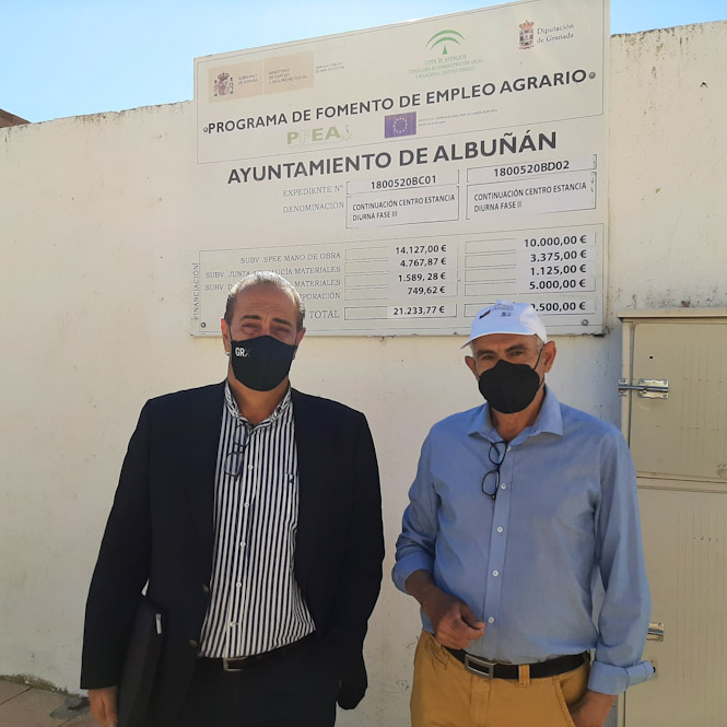 Imagen de la visita a Albuñan (JUNTA)