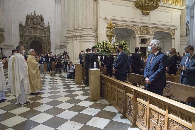 Procesión claustral del Corpus en 2020 (AYUNTAMIENTO) 