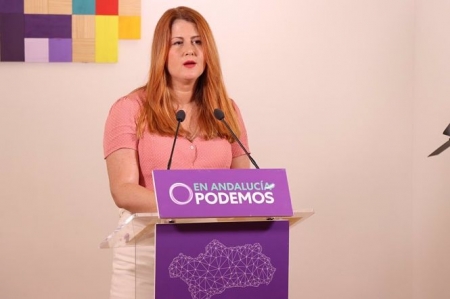Susana Serrano, este lunes (PODEMOS)