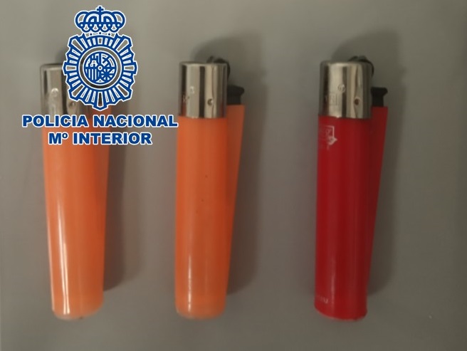 Imagen de los mecheros intervenidos (POLICÍA NACIONAL)