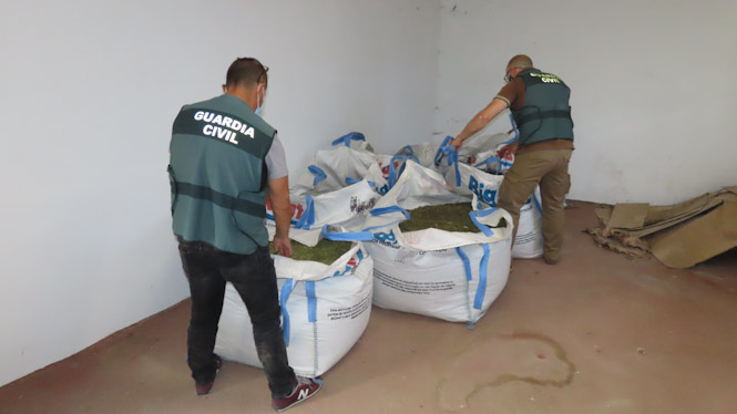 Imagen de la marihuana incautada (GUARDIA CIVIL)