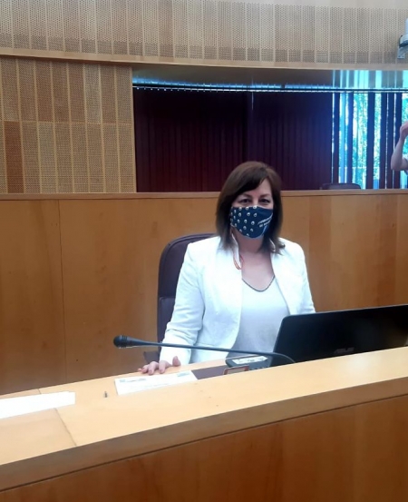 La portavoz de VOX en Diputación de Granada, Cristina Jiménez (VOX)