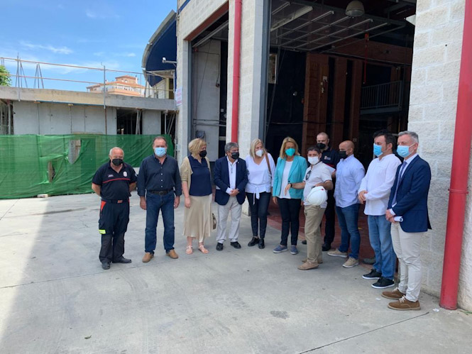 Imagen de la visita al Parque de Bomberos de Motril (DIPUTACIÓN)