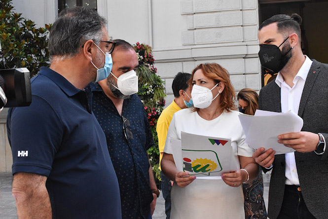 La Coordinadora provincial de IU, Mari Carmen Pérez (IU)