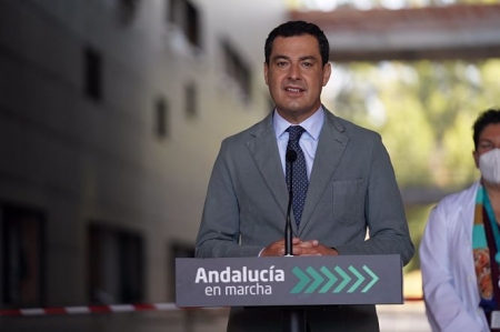 El presidente de la Junta, Juanma Moreno, en Marbella (JUNTA) 