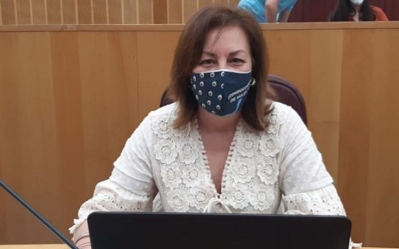 La portavoz de VOX en la Diputación de Granada, Cristina Jiménez (VOX)