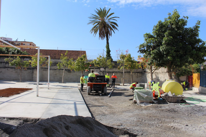 Obras en el centro educativo (AYTO. MOTRIL)