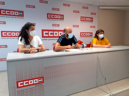 Imagen de la rueda de prensa (CCOO)