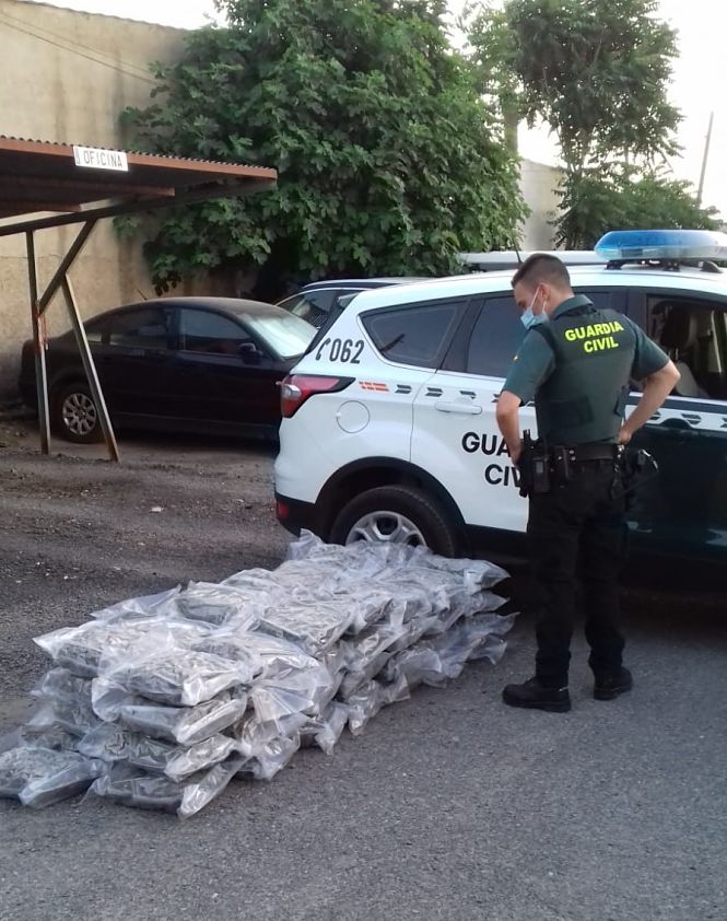 Imagen de la marihuana incautada (GUARDIA CIVIL)