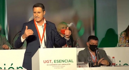 El delegado del Gobierno en Andalucía, Pedro Fernández, en el congreso de UGT-A, en imagen de archivo (DELEGACIÓN DEL GOBIERNO)