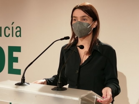 La secretaria de Política Municipal del PSOE de Granada, Olga Manzano (PSOE)