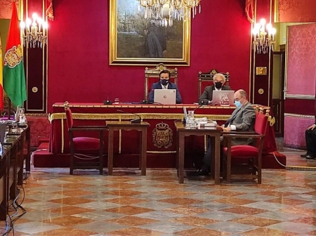 El alcalde de Granada, Luis Salvador, y su teniente de alcalde, José Antonio Huertas (EUROPA PRESS)