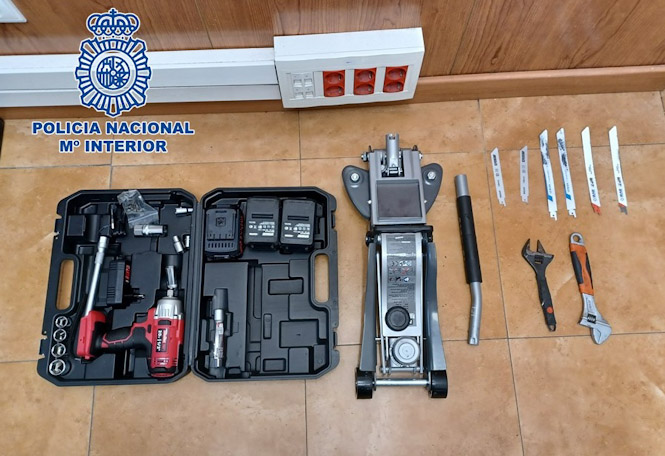 Instrumental incautado (POLICÍA NACIONAL) 