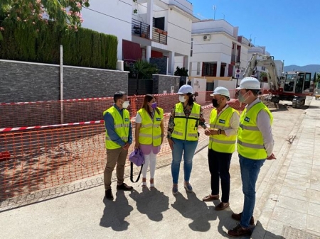 Imagen de la visita a las obras (JUNTA)
