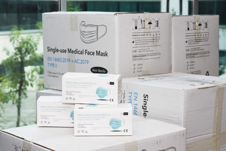 Imagen de las mascarillas que se han entregado (R. MARTÍNEZ / DIPGRA)