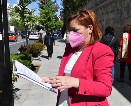 La coordinadora provincial de IU, Mari Carmen Pérez (IU)