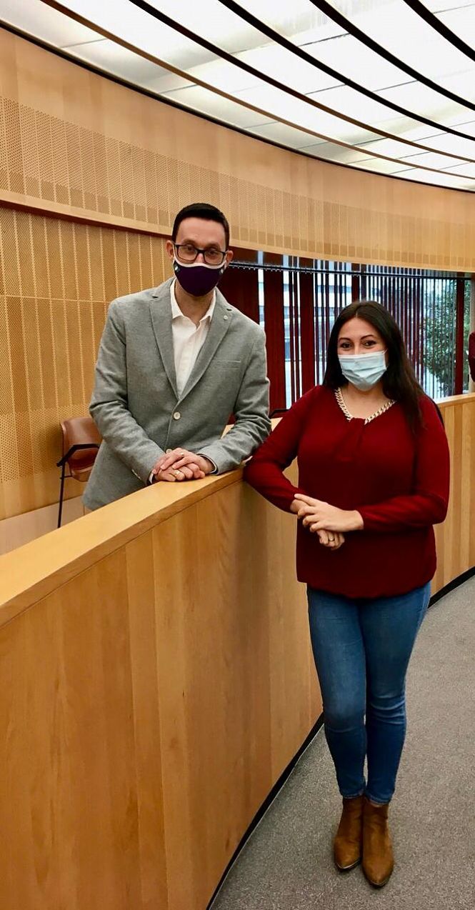 Alejandra Durán y Manu Rios (PODEMOS)