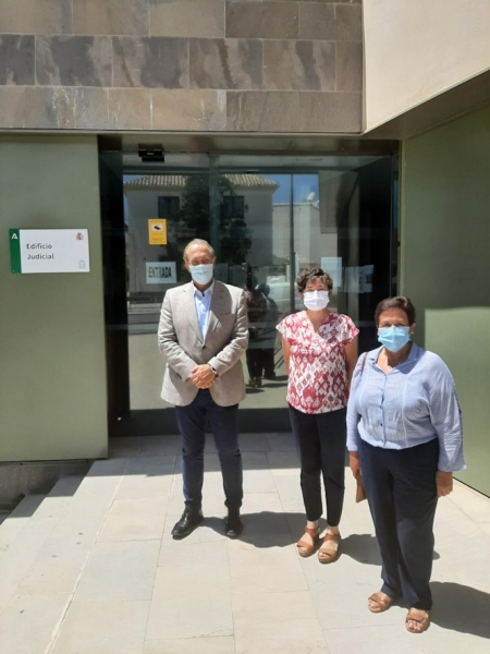 Imagen de la visita a los juzgados de Huéscar (JUNTA) 