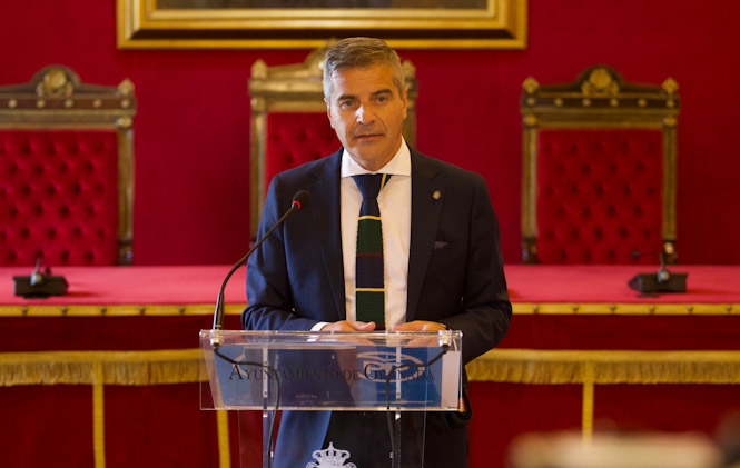 El portavoz del PP en el Ayuntamiento de Granada, César Díaz (PP) 