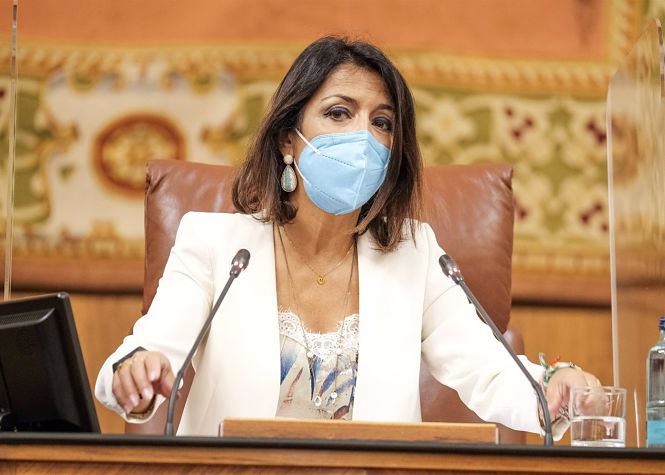 La presidenta del Parlamento de Andalucía, Marta Bosquet, en una foto de archivo (ALFREDO DE ANCA/PARLAMENTO DE ANDALUCÍA) 