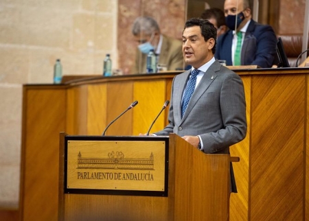 El presidente de la Junta de Andalucía, Juanma Moreno (EDUARDO BRIONES - EUROPA PRESS) 