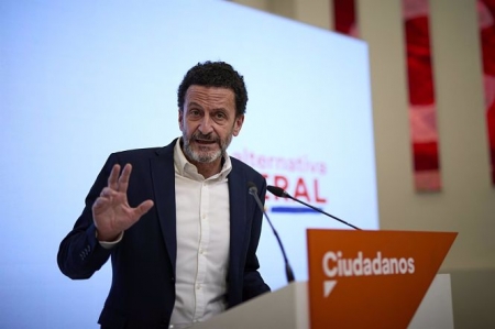 El vicesecretario general de Ciudadanos y portavoz adjunto en el Congreso, Edmundo Bal, durante una rueda de prensa en la sede nacional del partido (JESÚS HELLÍN - EUROPA PRESS(