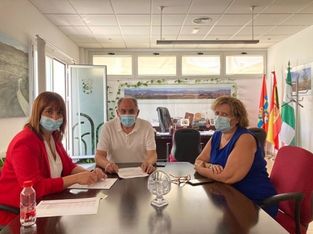 Imagen de la visita a Huétor Tájar (DIPUTACIÓN)