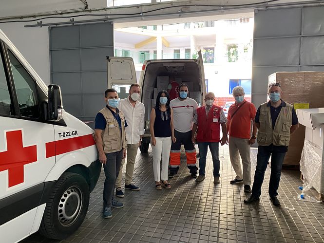 La Subdelegada del Gobierno ha coordinado el reparto de mascarillas (SUBDELEGACIÓN)