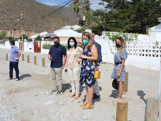 Imagen de la visita a la playa de Castell de Ferro (SUBDELEGACIÓN) 