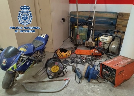 Imagen de los efectos recuperados (POLICIA NACIONAL)