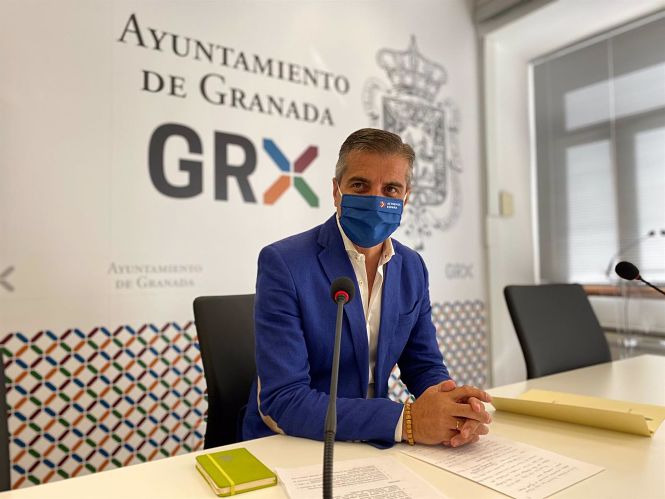 El portavoz del PP en el Ayuntamiento de Granada, César Díaz (PP)