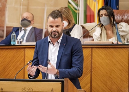 El parlamentario de IU por Unidas Podemos por Andalucía, Chus Fernández (IU)