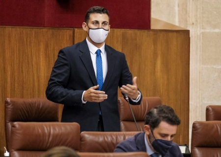 El parlamentario andaluz del PP, Rafael Caracuel (PP)