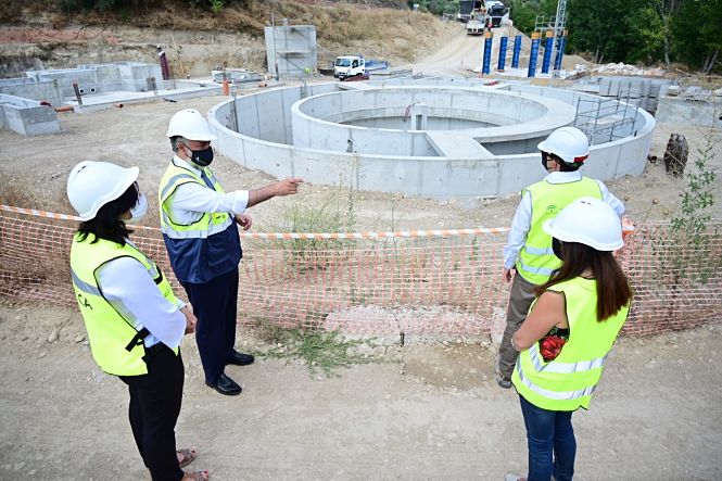 Imagen de la visita a la EDAR de Montefrio (JUNTA)