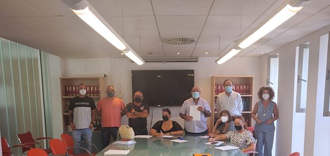 Firma del convenio de la construcción (CCOO)