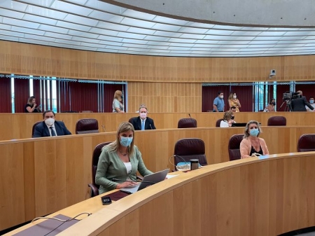 La portavoz del PP en Diputación, Inmaculada Hernández (PP)