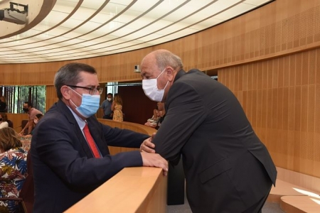 José Entrena con el nuevo diputado (DIPUTACIÓN) 