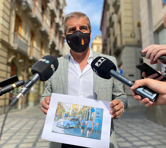 El portavoz del PP en el Ayuntamiento de Granada, César Díaz (PP) 