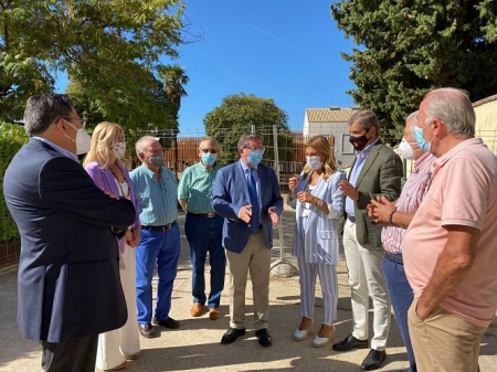 Visita del grupo municipal del PP al parque Seco de Lucena (PP)