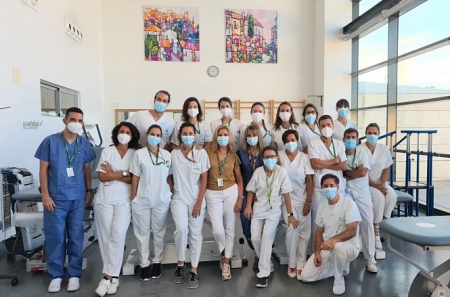Equipo de fisioterapia del Hospital Clínico San Cecilio (HUSC)