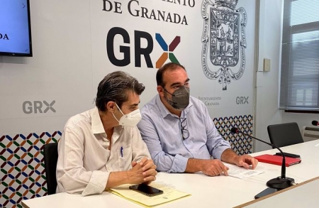 Antonio Cambril y Francisco Puentedura, de Unidas Podemos e Independientes (UP) 