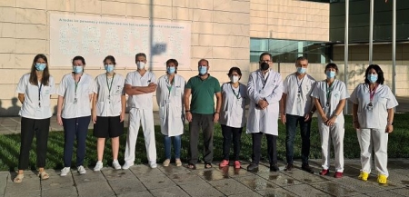 Imagen de los investigadores granadinos (HUSC)